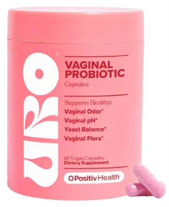 URO Probiótico Vaginal - Frasco frontal 60 cápsulas veganas